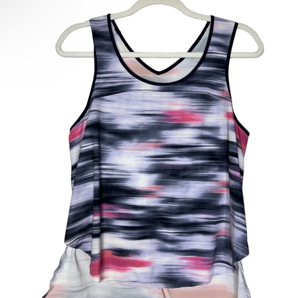 Lululemon Run Split Singlet Tank Top Mirage Deep Indigo Relaxed Fit Size 8 - Picture 4 of 5